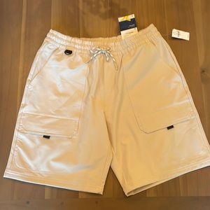 Brand new Old navy white/grey draw string shorts